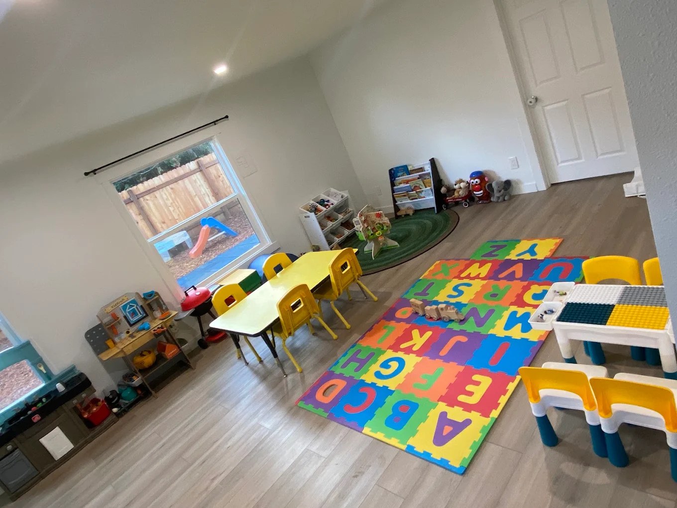 Bright, colorful classroom at Firefly Family Collective