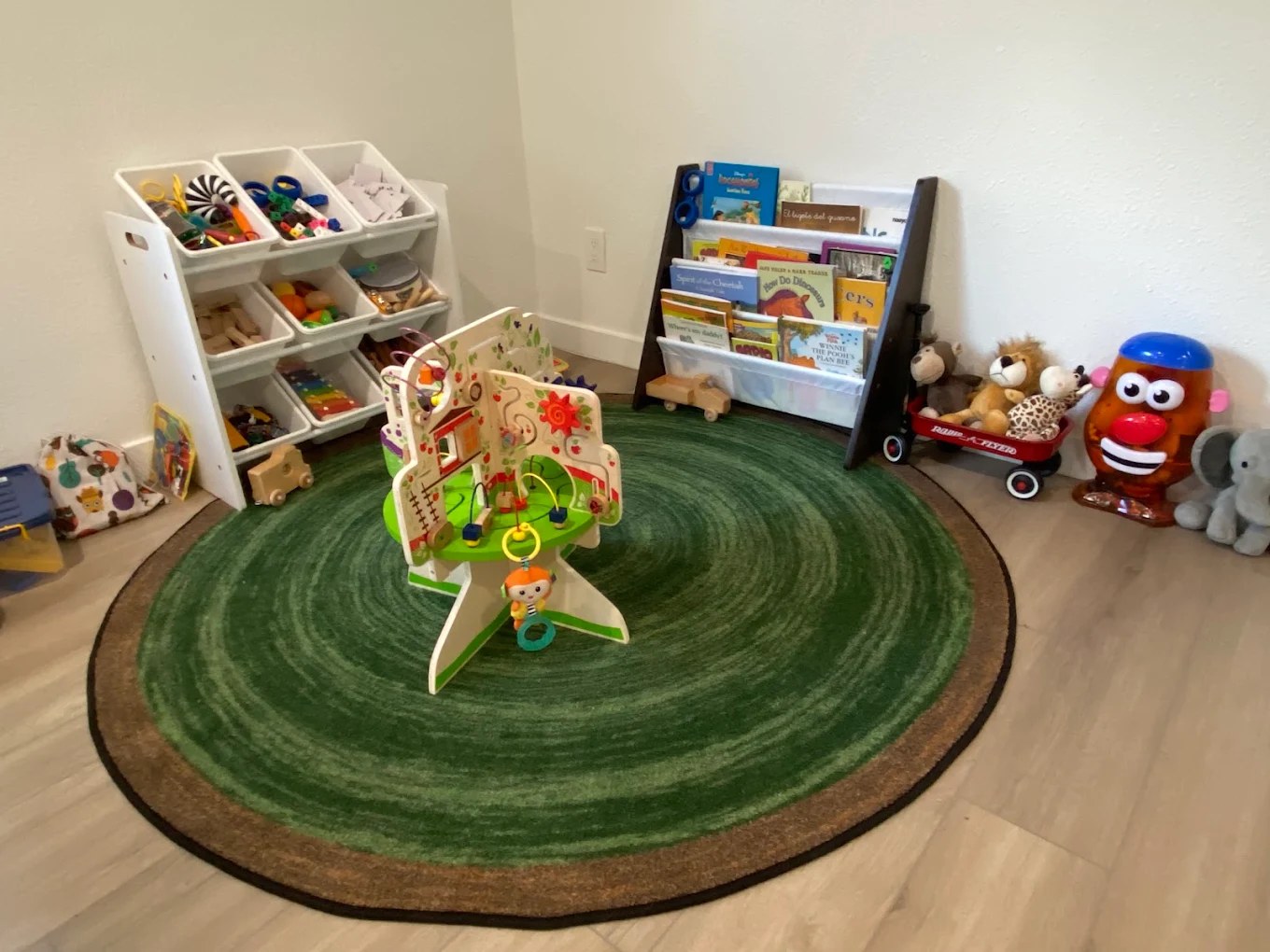 Toy and book corner at Firefly Family Collective